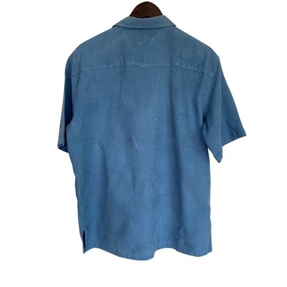 Vintage Cooke Street Blue Hawaiian Button Up Shirt - Large - Picture 3 of 4